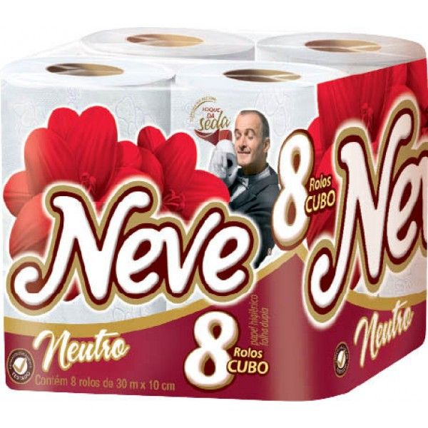 Papel Higiênico Neves Folha Dupla c/ 8